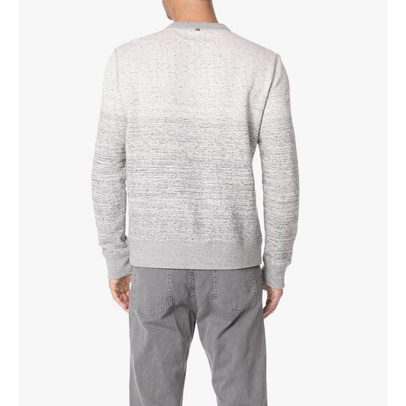 Billy Reid size S sweatshirt crew neck pullover gray/white mottled comfycore - Picture 3 of 8